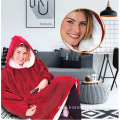 Lazy pullover TV blanket outdoor and warm hoodie